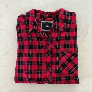 RAILS Hunter Plaid Flannel Shirt in Red/Black